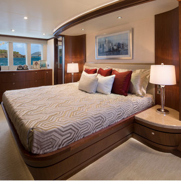 Chelsea Clock "Carbon Fiber Flag Clock" & Barometer aboard the Ocean Alexander 1