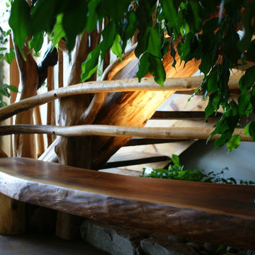 Custom Log Cabin Stairs