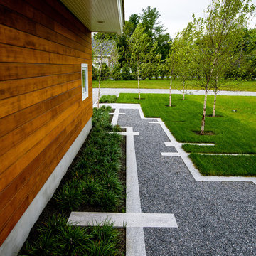Fish Brook Overlook - Granite and Natural Stone Pool Terrace and Gunite Lap Pool