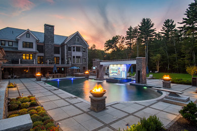 Example of a classic pool design in Boston