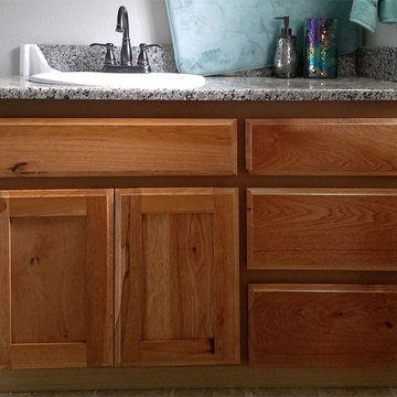 Rustic Hickory Bathroom with Natural Finish 2