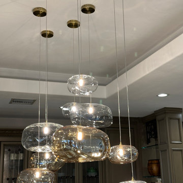 Dining Room Multi Color Cloud Pendant Lights