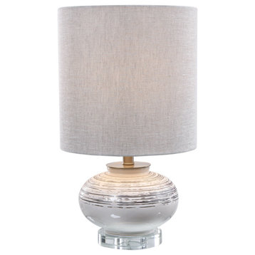 Uttermost 28443-1 Lenta 23"H Vase Table Lamps - Off-White Birch