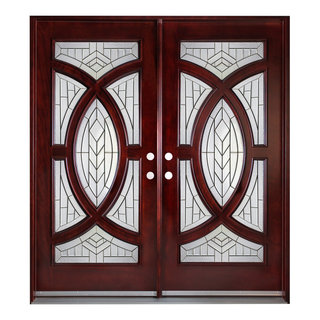 Exterior Front Entry Double Wood Door 705B 30