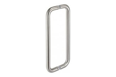 Door Pull Handles D Shaped Back to Back Satin Stainless Steel 400mm