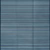 Sheffield Contemporary Stripes, Navy/Aqua, 7'11"x10'3"