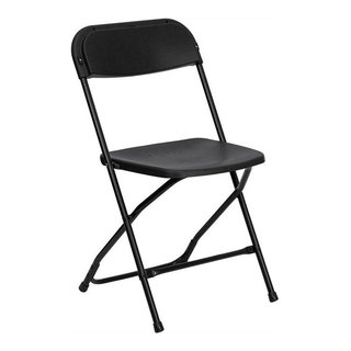 Commercialine 900 Series Fabric Padded Folding Chair, Star Trail Black - 4 Pack