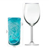 NOVICA Whirling Aquamarine And Blown Glass Highball Glasses  (Set Of 6)