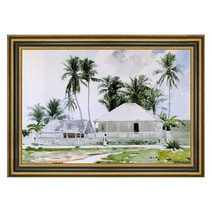 Winslow Homer Cabins Nassau Wall Decal Tropical Wall Decals