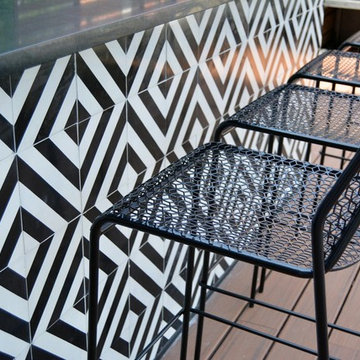 mesmerizing and bold installation of "marrakech terrace" designed by Topiarius