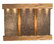 Olympus Falls Water Fountain, Multi-Color Slate, Rustic Copper, Square
