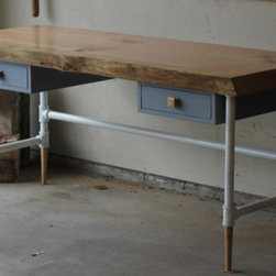 Hobby Project - LiveEdge Slab Desk - Drafting Tables