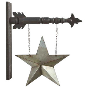 BLACK New Arrow Hanger for Inter-changeable Decorative Plaques and Signs