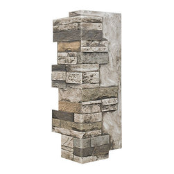 136-DURANGO STACKED STONE VENEER CORNER 24"H X 11"W X 1 1/4"D - Wall Panels