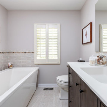 Master Bathroom with free-standing tub - Moorestown