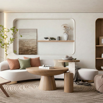 Calm Open-Concept Living Interior