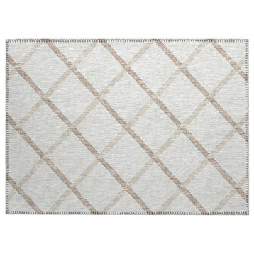 Indoor/Outdoor Chantille ACN140 Ivory Washable 1'8" x 2'6" Rug