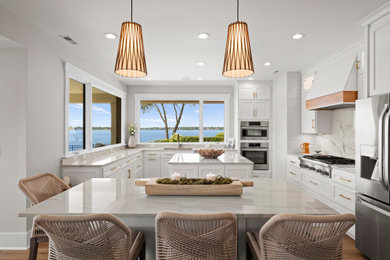 Inspiration for a beach style kitchen in Charlotte.