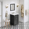 Jeffrey Alexander Douglas 24" Black Single Sink Vanity With Marble Top