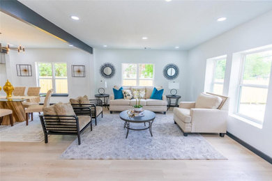 Inspiration for a living room remodel in Houston