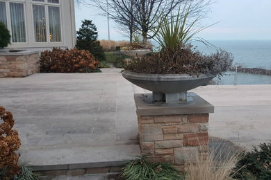 This is an example of a modern stone landscaping in Louisville.