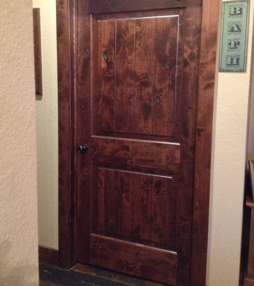 Knotty alder interior doors