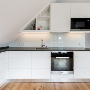 Designküche Schwarz Weiß