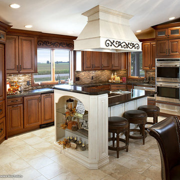 Door style: Cambridge | Species: Cherry | Finish: Vintage Autumn