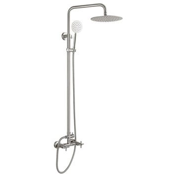 Mariano Dual Function Outdoor Shower Stainless Steel, Brushed