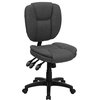 MFO Mid-Back Gray Fabric Multi-Functional Ergonomic Task Chair