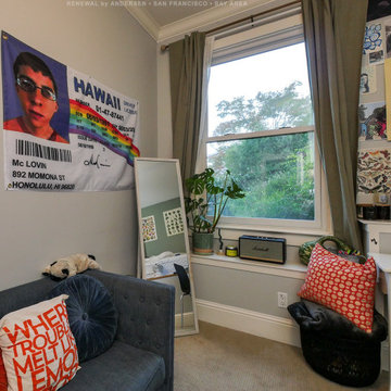 New White Double Hung Window in Fun Bedroom - Renewal by Andersen San Francisco