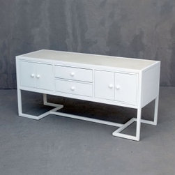 Alexa Cabinet with Stone Cast Top - Accent Chests And Cabinets