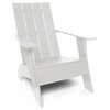 Flat Standard Adirondack Chair, Cloud White