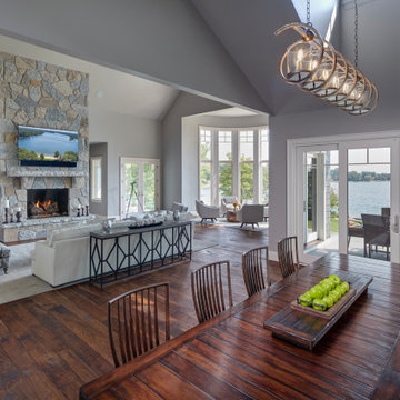Lake Living Dining and Great Room