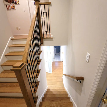 Window balusters with Wood Rail