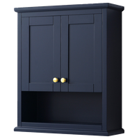 Avery Wall-Mounted Bathroom Storage Cabinet, Dark Blue