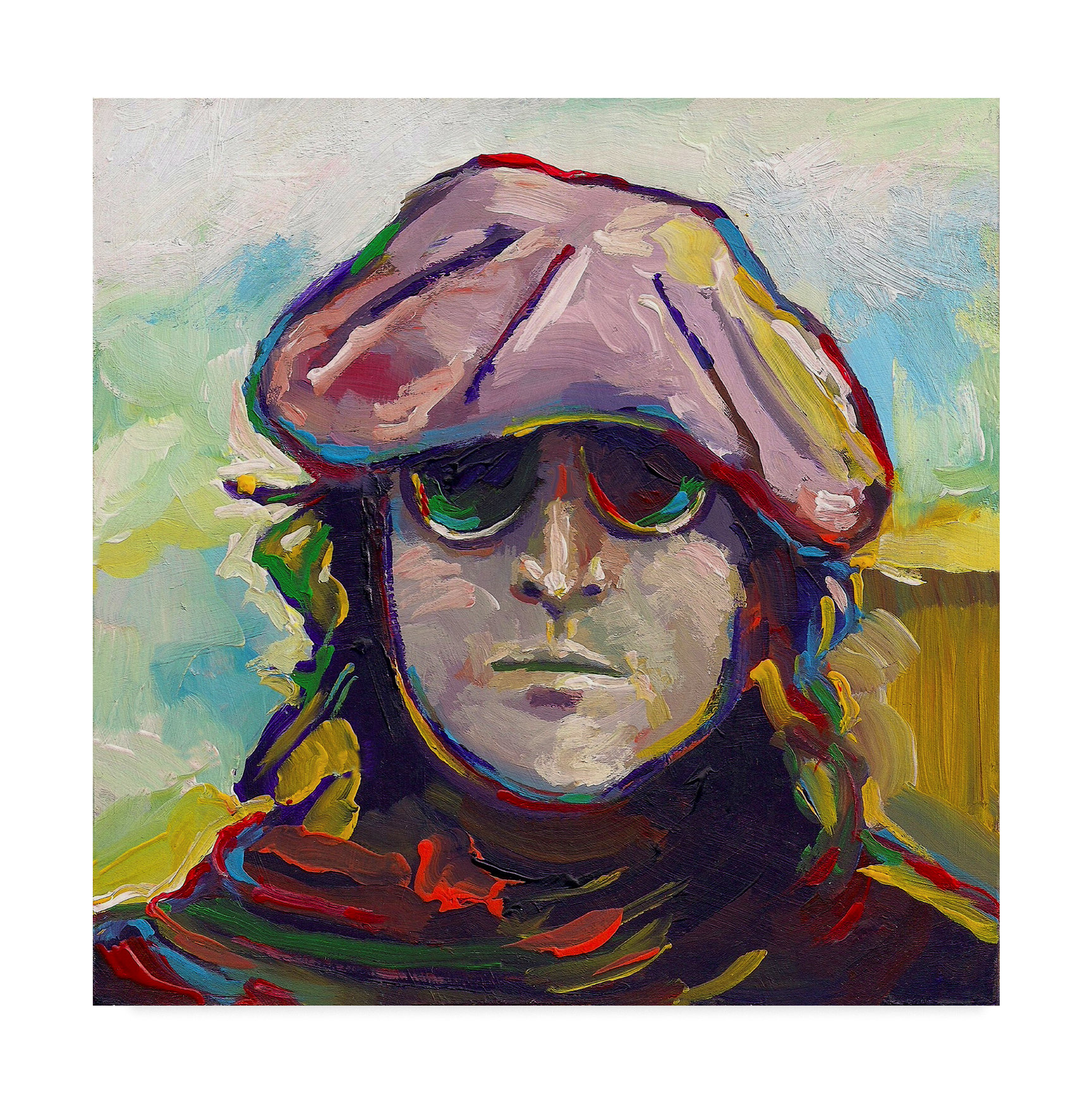 Howie Green 'John Lennon Hat' Canvas Art, 14"x14" - Contemporary ...