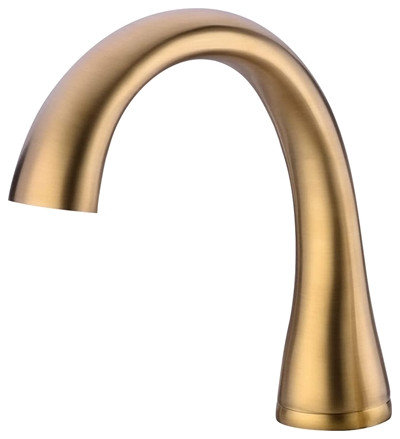 Fontana Commercial Brushed Gold Touchless Automatic Sensor Hands-Free ...