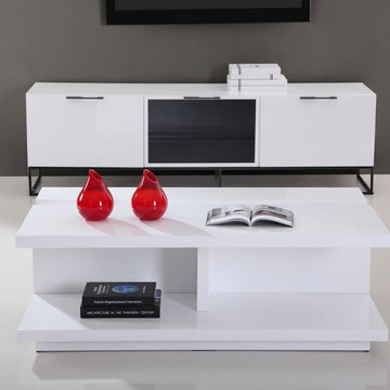 DJ Coffee Table | High-Gloss White - $899.09