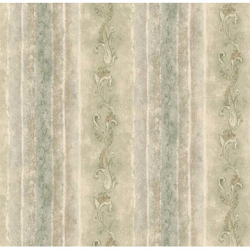 Modern Non-Woven Wallpaper For Accent Wall - Stripes Wallpaper 23520, Roll