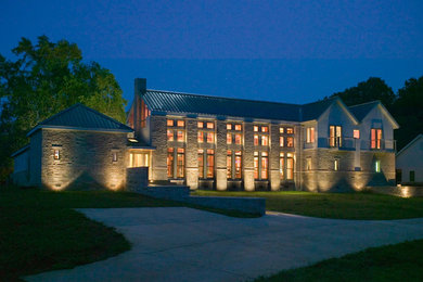 Contemporary exterior home idea in Nashville