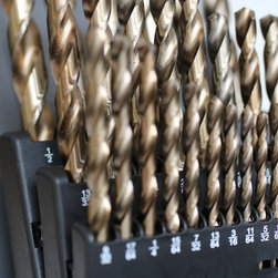 TTP HARD Imperial drill kit. 29 piece drill set. 1/16-1/2x1/64 cobalt drill set - Power Tools