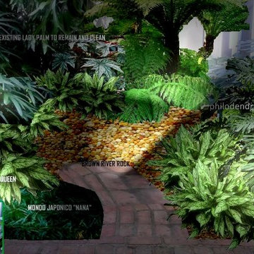 CONTEMPORARY TROPICAL / BUTTEFLIES GARDEN COURTYARDS