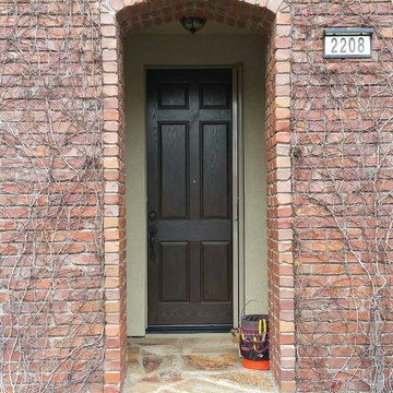 BEFORE! blah Entry/Walters Knotty Walnut wood