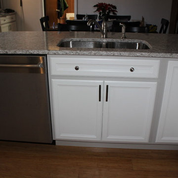 White and Gray Cabinets
