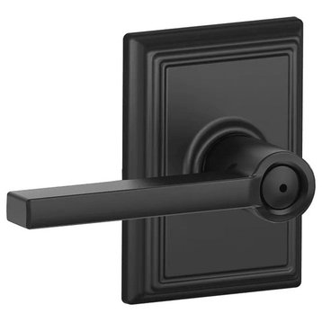 Schlage F40-LAT-ADD Latitude Privacy Door Lever Set - Matte Black