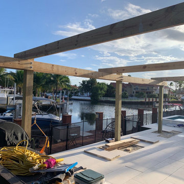 BEFORE - Pergola with Miami Vice style
