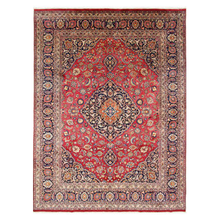 Persian Rug Mashhad Signed 13'1x9'9 Hand Knotted - Traditional - Area  Rugs - by Nain Trading LLC