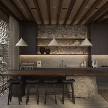 Japandi style kitchen