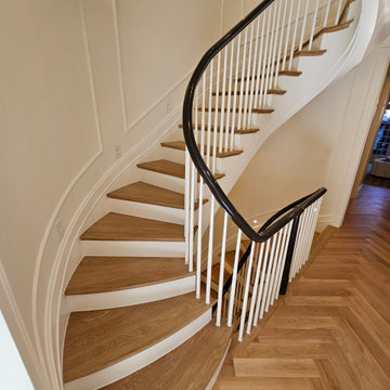 Project #131 | Three-Story Elliptical Staircase in Historic Home
